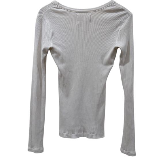 Citizens of Humanity Anouk Long Sleeve Top In White - Picture 3 of 7